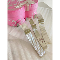 STAINLESS STEEL CAPPED MESH WATCHBANDS